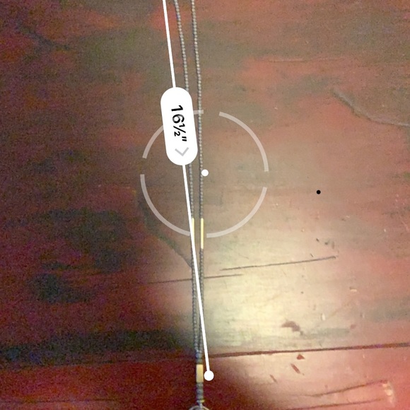 Silver and gold bead necklace - Picture 3 of 5